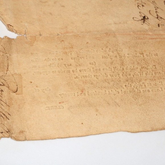 1828 State of Maine warrant Simon & James Heald sheriff deputy document - Picture 6 of 6